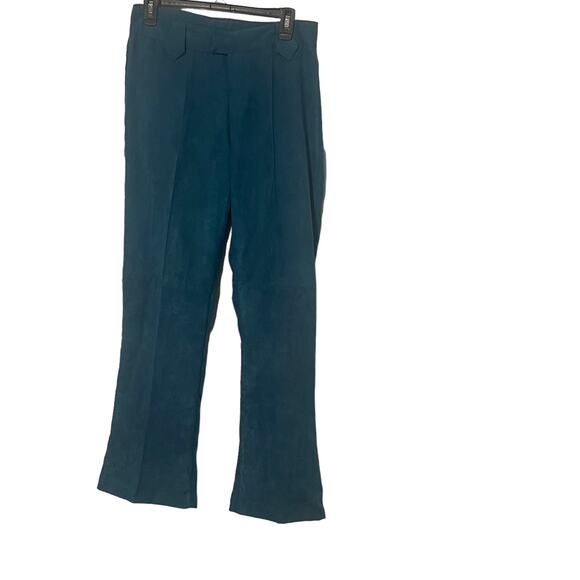 Ranch Dressing NWT Dead Stock Vintage Size 10 Turquoise Faux Suede Pants - Picture 1 of 11